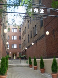 The courtyard for our apartment