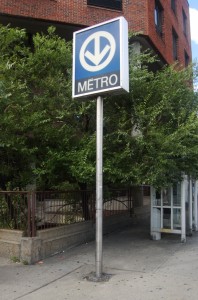 A Métro station in Montréal