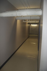 Sketchy hallway on the way to the McGill Memorial Pool