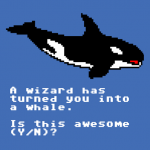 A wizard has turned you into a whale